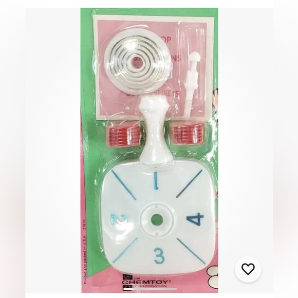 Vtg ChemToy Spinner Top Chance Game Sealed Unopened 60s Dime Store Birthday Gift - Picture 7 of 10